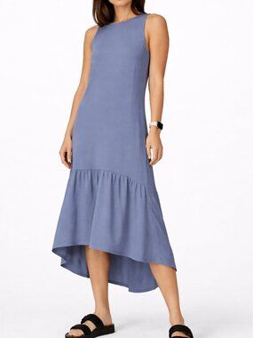 Sweaty Betty Ace Racerback Midi Dress Blue Size Large